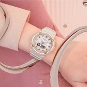 Casio BGA-280BA-4A Metallic Accents Baby-G Beige Pink Resin Band Women's Watch